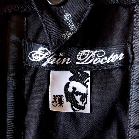 Vintage Spin Doctor Y2K Hell Bunny skull cameo corset top - Picture 7 of 8